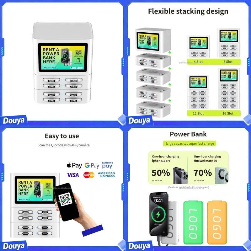 Vending Machine Qr Code - QR 8-slots Scan Code Mobiele Oplaadstation