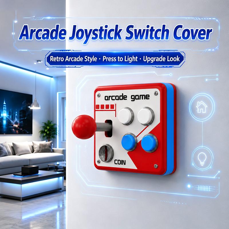 Arcade Game Jackpot - 3D-printpaneel, stopcontactbediening, decoratie, cadeau, speelgoed, retro-gameconsole,
