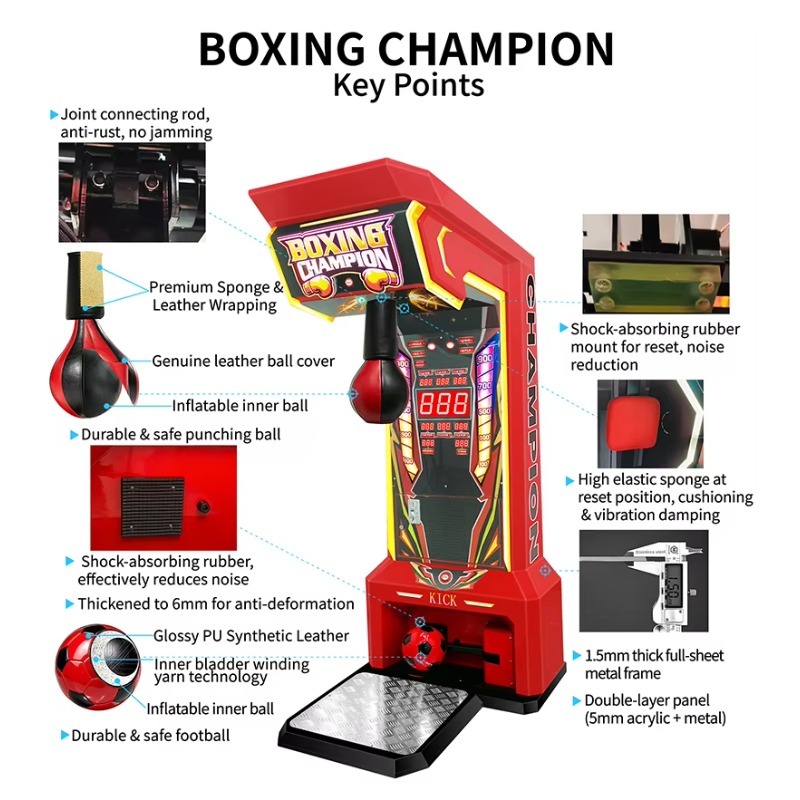 2-in-1 muntbediende boksarcade - Boxing Machine Arcade recensie en prijs